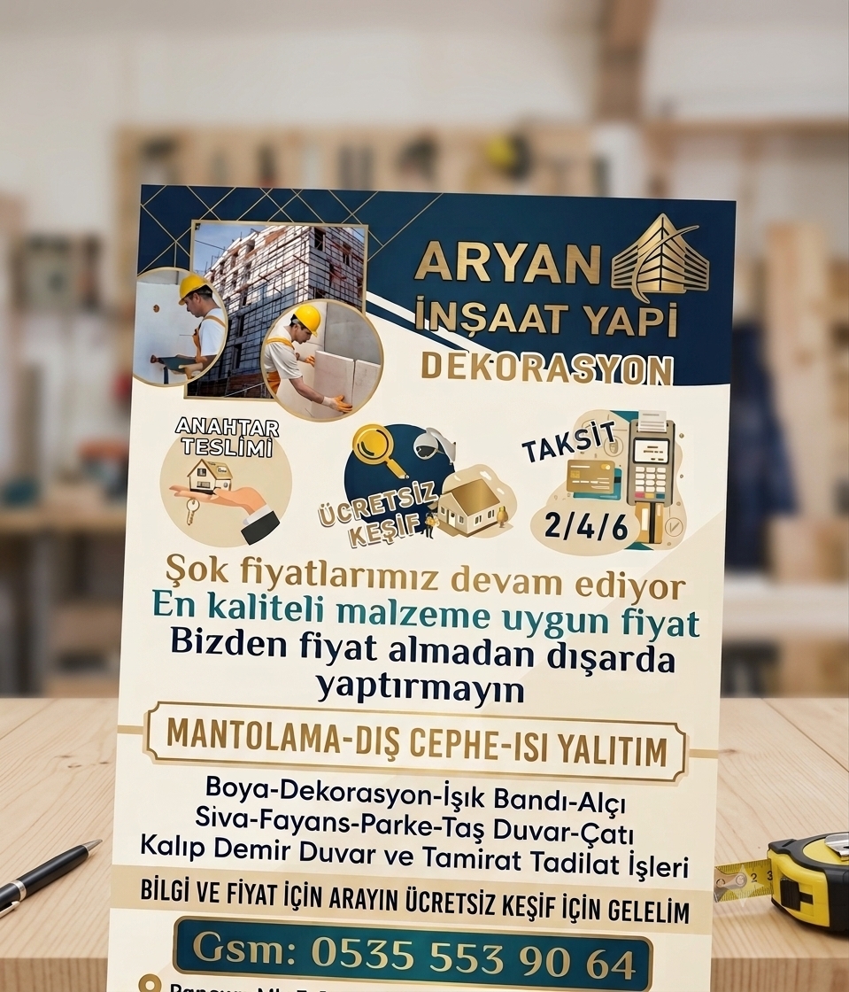 boya montalama iç tadilat